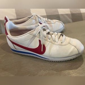 NIKE CORTEZ womens white & red varsity sneakers Size 8